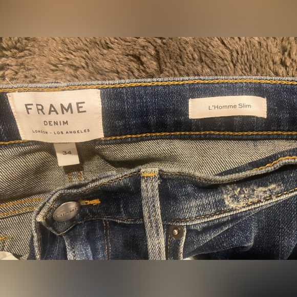 Frame designer denim blue jeans. Like new. Size w34 - Picture 4 of 7